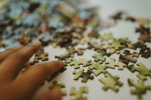 Military spouse begins to carve out a space for herself with a puzzle in the margins of military life